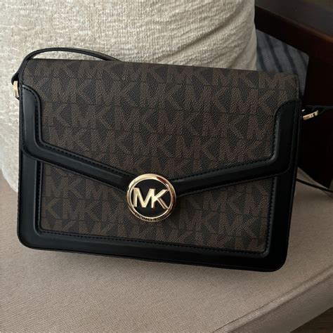 michael michael kors jessie medium logo shoulder bag|Michael Kors flat shoulder bags.